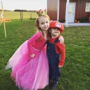 Princess Peach Homemade Costume 4t/5t